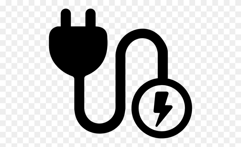 500x453 Power Cable Icon - Power Lines Clipart