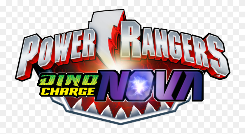 742x402 Power Rangers Dino Charge Nova Logotipo - Power Rangers Logotipo Png