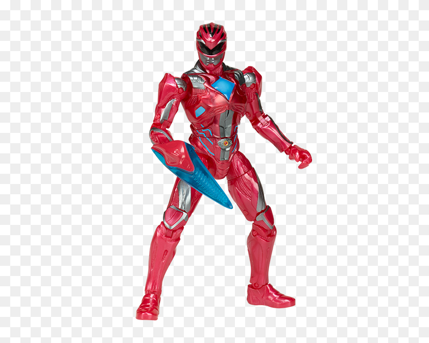 500x611 Power Rangers Movie Red Ranger Action Figure - Power Rangers PNG