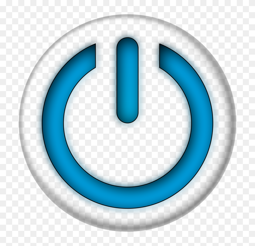 750x750 Power Symbol Computer Icons Logo Electricity - Power Button Clipart