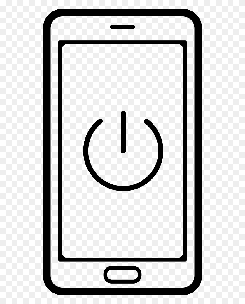 546x980 Значок Питания На Экране Мобильного Телефона Png Скачать Бесплатно - Символ Питания Png