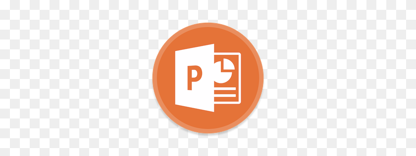 256x256 Powerpoint Icon Button Ui Ms Office Iconset Blackvariant - Powerpoint PNG