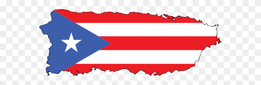 585x214 Остров Пр Флаг - Пуэрто-Рико Флаг Png
