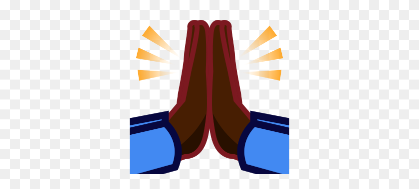 320x320 Молиться - Молиться Emoji Png
