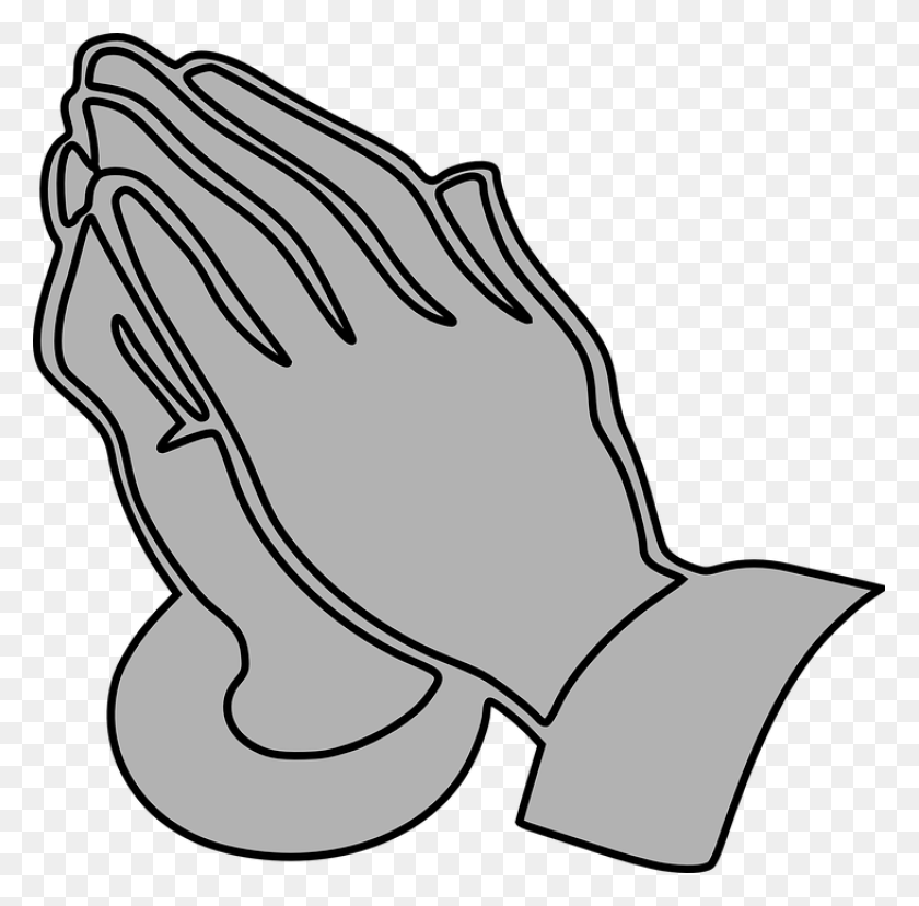 779x768 Pray Clipart Intercessory Prayer - Cross With Praying Hands Clipart
