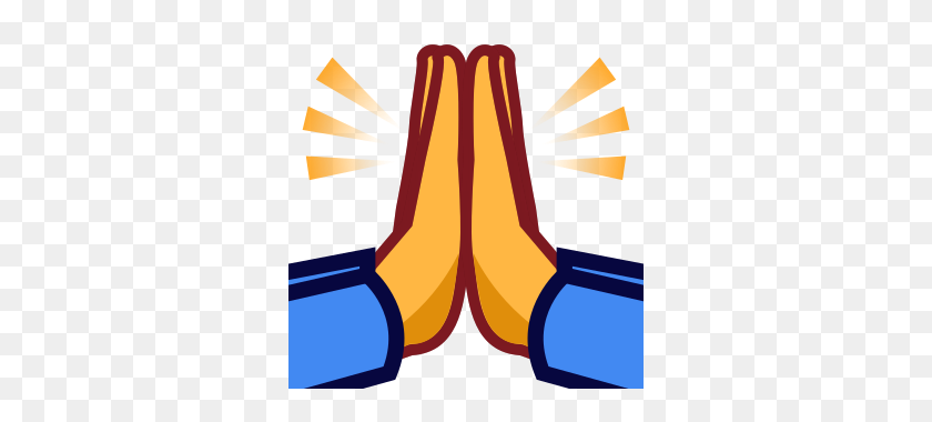 Folded Hands Emoji On Apple Ios - Praying Emoji PNG - FlyClipart