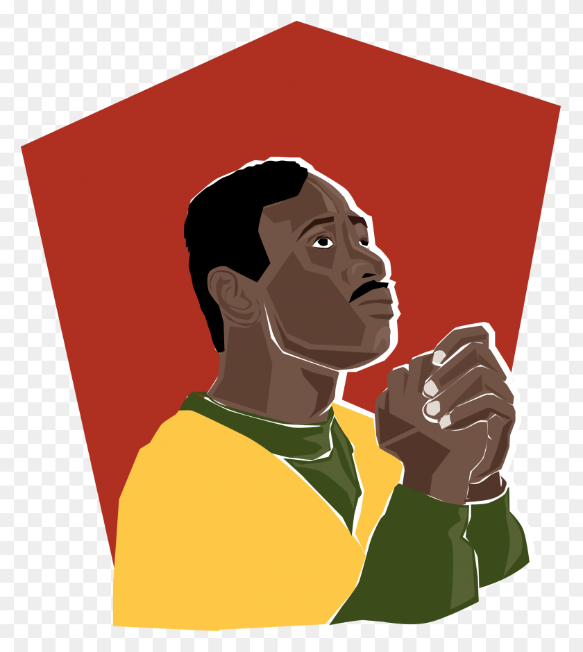 2550x2879 Prayer African American Man Black Clip Art - Black History Clipart