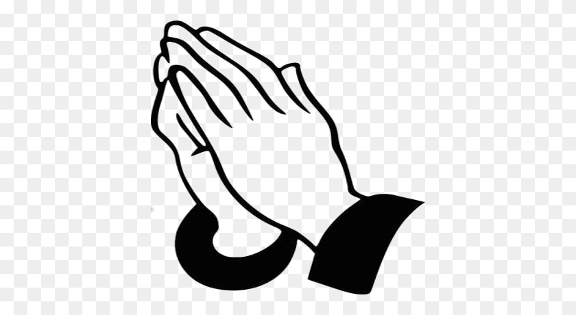 400x400 Молящиеся Руки Картинки Прозрачный Криксайд Библейская Церковь - Добро Пожаловать Черно-Белый Клипарт