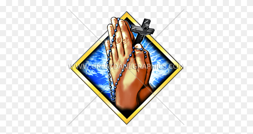 385x385 Praying Hands Production Ready Artwork For T Shirt Printing - Praying Hands PNG