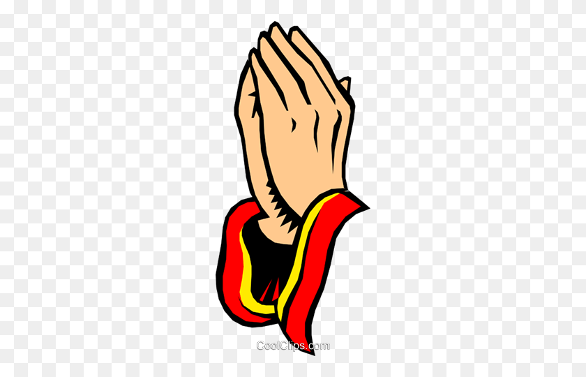 222x480 Praying Hands Royalty Free Vector Clip Art Illustration - Praying For You Clipart