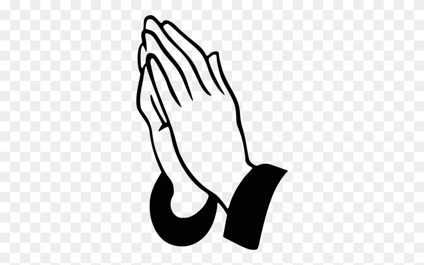 300x464 Молящиеся Руки Векторное Изображение Digi Марки Штриховые Рисунки - Молящиеся Руки Черно-Белый Клипарт