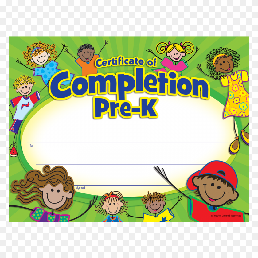 900x900 Pre K Certificate Of Completion - Preschool Graduation Clip Art