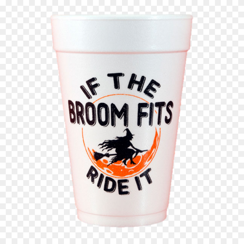 975x975 Pre Printed Styrofoam Cups If The Broom Fits Limelight Paper - Styrofoam Cup PNG