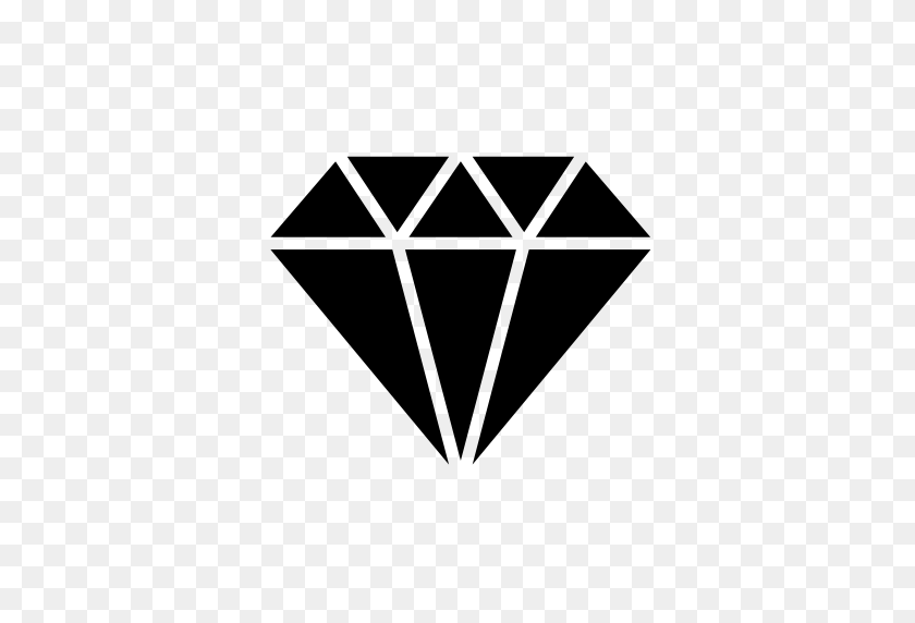 512x512 Forma De Piedra Preciosa Desde La Vista Lateral Para Joyas Iconos Vectoriales Gratis - Diamante Vector Png