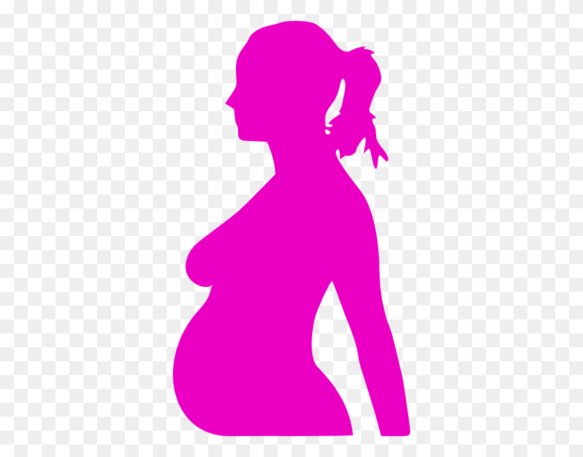 342x598 Pregnancy Silhouet Clip Art Free Vector - Teenage Girl Clipart