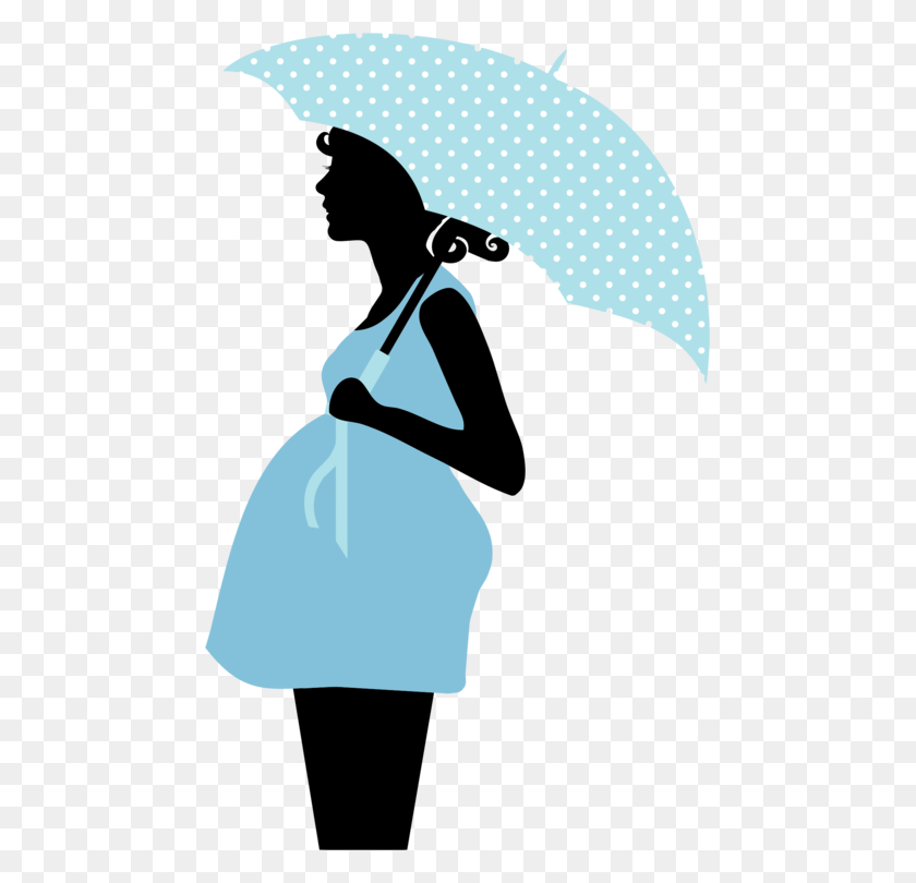 463x750 Pregnancy Silhouette Drawing Cartoon Woman - Beach Umbrella Clipart