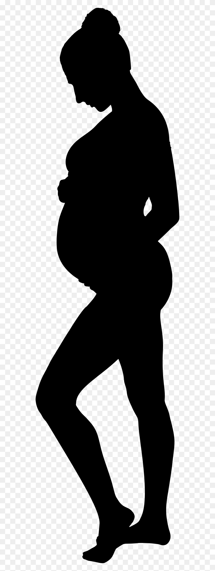 562x2164 Pregnancy Silhouette Icons Png - Pregnancy PNG