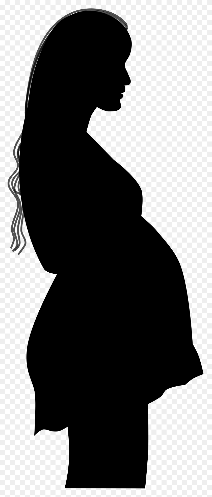 2000x4890 Pregnant Silhouette - Pregnant PNG