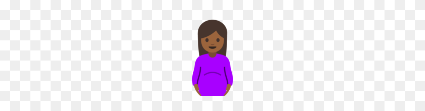 160x160 Беременная Женщина Со Смайликами Среднего Темного Оттенка Кожи На Google Android - Беременная Женщина Png