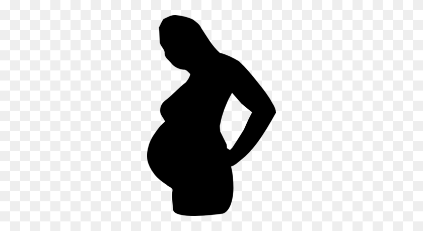 256x399 Pregnant Woman Silhouette Clipart - Silhouette Clip Art