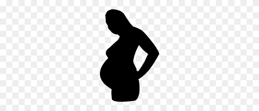 192x300 Pregnant Woman Silhouette Md - Pregnant PNG