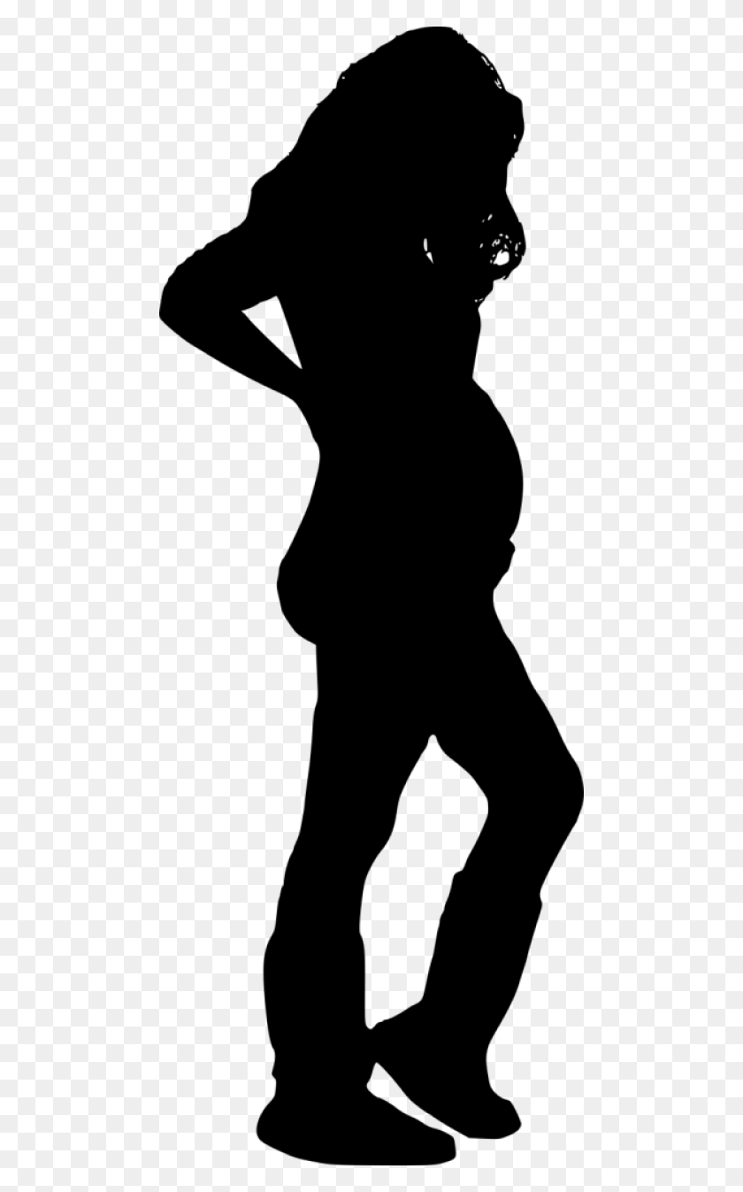 480x1287 Pregnant Woman Silhouette Png - Pregnant Clipart Free