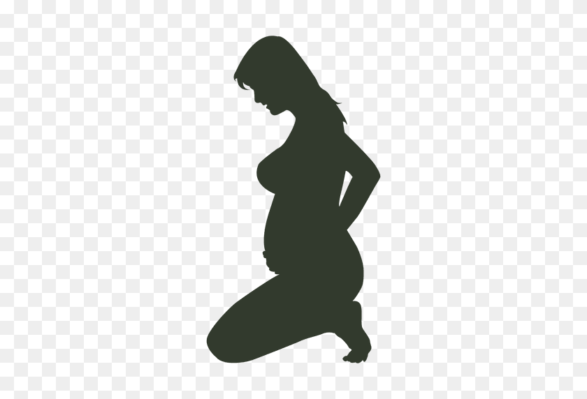 512x512 Pregnant Woman Silhouette Stuck - Pregnant Woman PNG
