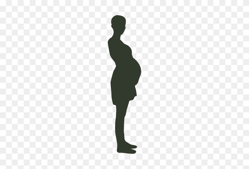 512x512 Pregnant Woman Sitting Silhouette - Woman Silhouette PNG