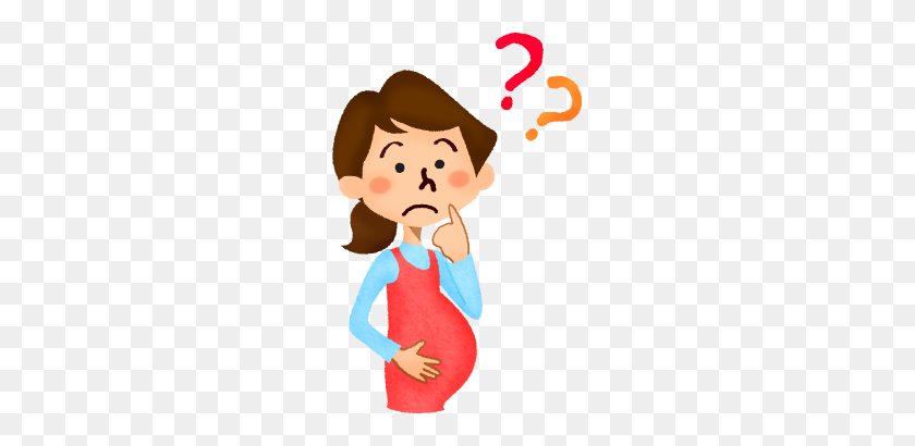 229x350 Беременная Женщина Задается Вопросом Бесплатные Иллюстрации Клипарт - Бесплатный Клипарт Для Беременных