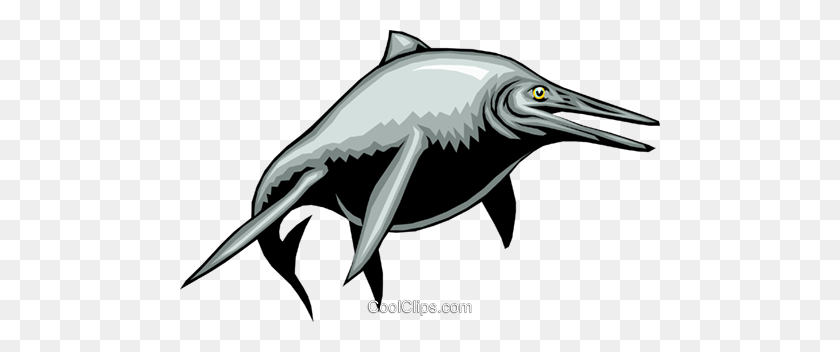 480x292 Доисторические Рыбы Роялти Бесплатно Векторные Иллюстрации - Парусник Клипарт