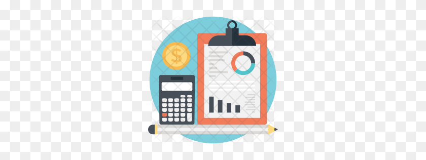 256x256 Premium Accounting Concept Icon Download Png - Accounting PNG