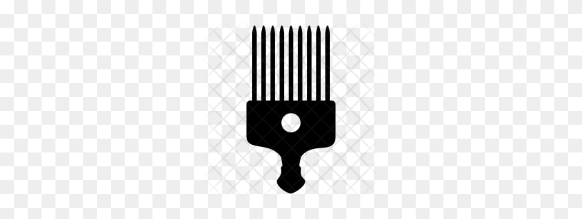 256x256 Premium Afro Pick Icon Download Png - Afro PNG
