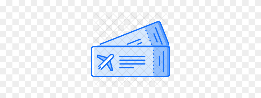 256x256 Premium Airplane Ticket Icon Download Png - Airplane Ticket Clipart