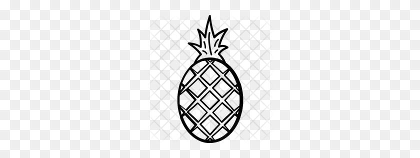 256x256 Premium Ananas Icon Download Png - Pineapple Black And White Clipart
