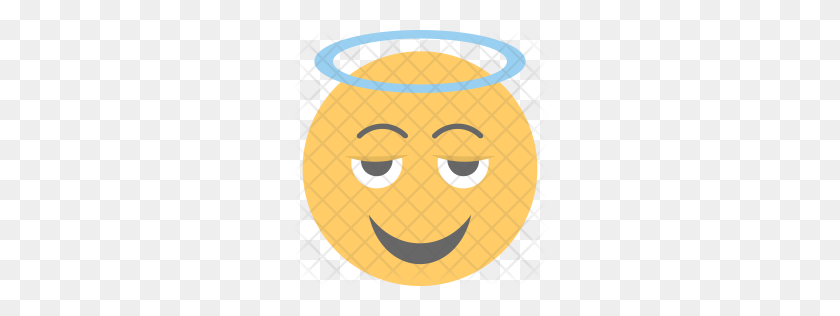 256x256 Значок Премиум Ангел Emoji Скачать Png - Ангел Emoji Png