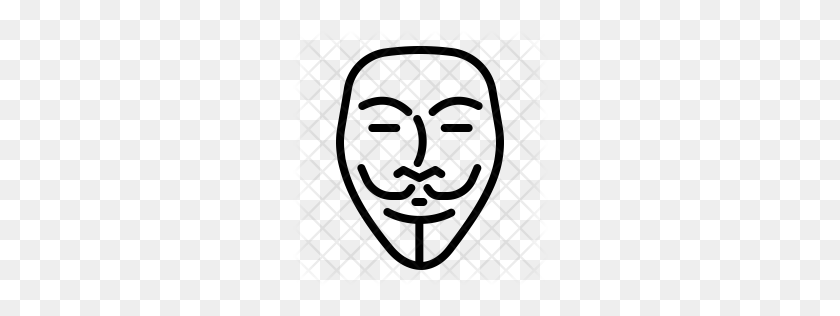 256x256 Premium Anonymous Icono Descargar Png - Máscara Anónima Png