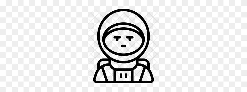 256x256 Premium Astronaut Icon Download Png - Astronauta Clipart Blanco Y Negro