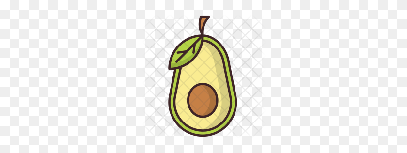 256x256 Icono De Aguacate Premium Png - Aguacate Png