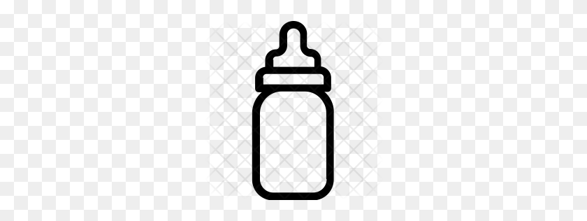 256x256 Premium Baby Bottle Icon Download Png - Baby Bottle Clipart Black And White