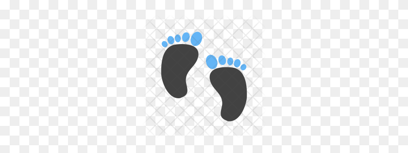 256x256 Premium Baby Feet Icon Download Png - Baby Feet PNG