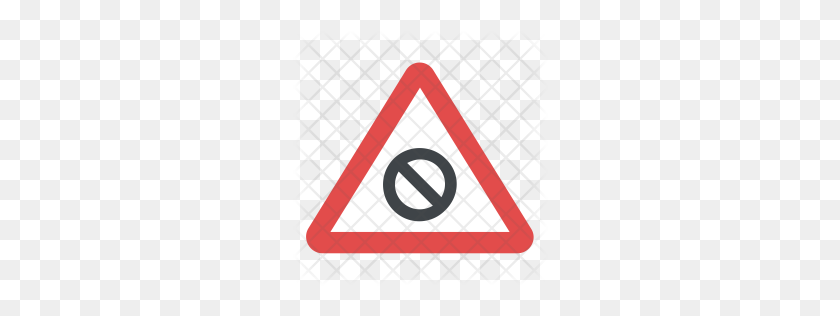 256x256 Премиум Запрет Значок Дорожный Знак Скачать Png - Запретить Png