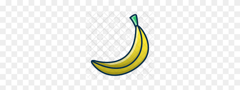 256x256 Значок Премиум Банан Скачать Png - Банан Png