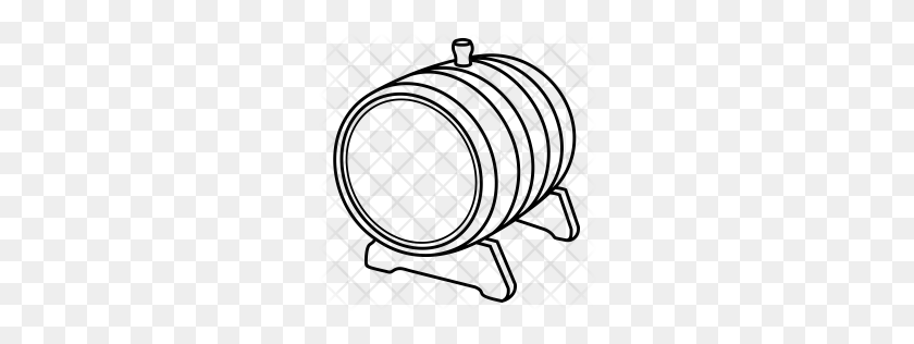 256x256 Premium Barrel Icon Download Png - Whiskey Barrel Clipart