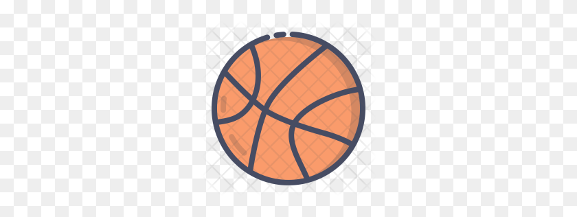 256x256 Значок Премиум Баскетбол Скачать Png - Значок Баскетбол Png