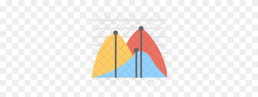 256x256 Premium Bell Curve Graph Icon Download Png - Bell Curve PNG