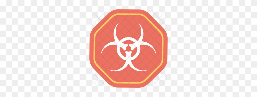 256x256 Premium Biological Hazard Icon Download Png - Biohazard Symbol PNG
