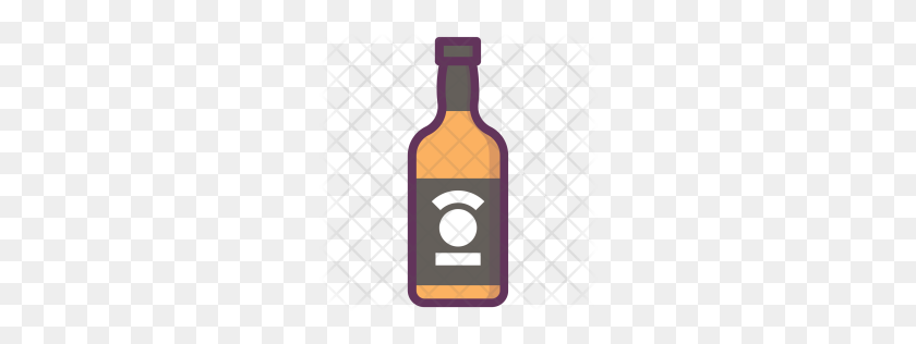 256x256 Премиум Бутылка, Напиток, Алкоголь, Лето, Пиво, Значок Зимородка - Ведро Пива Png