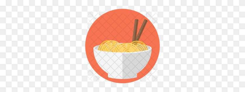 256x256 Premium Bowl, Stick, Noodles, Chinese, Food Icon Download - Китайский Png