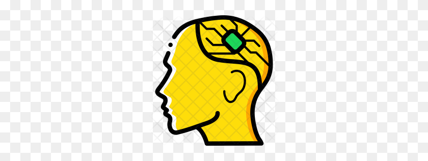 256x256 Premium Brain Chip Icon Download Png - Chip PNG