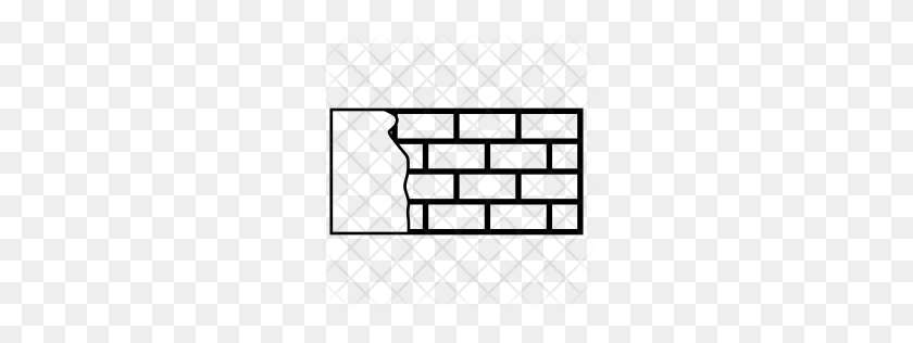 256x256 Значок Премиум Brickwall Скачать Png - Кирпичный Узор Png